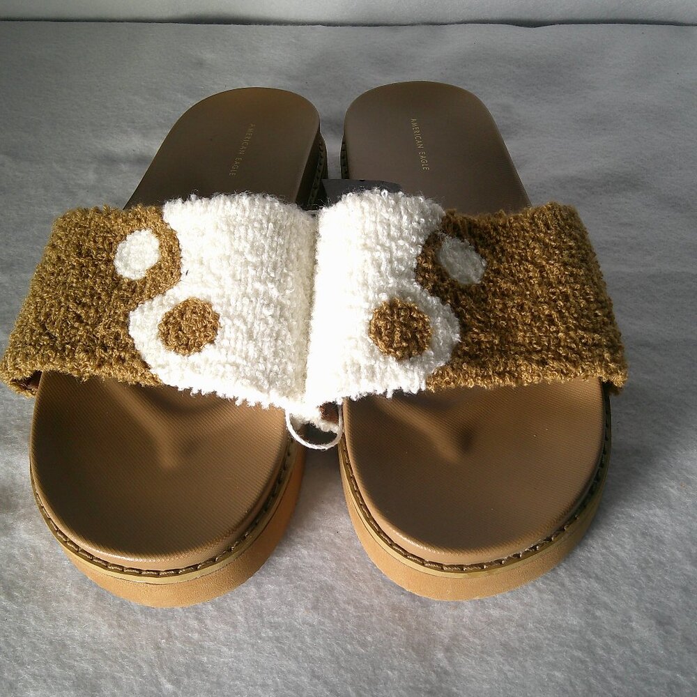 American Eagle Yin Yang Terry Slide Sandal Size 10 - new with tag